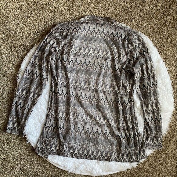 Chico’s Travelers Open Front Knit Cardigan Womens Size Medium - Picture 2 of 6